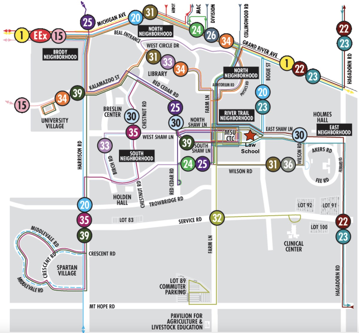 Campus Bus Map